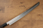 Sakai Takayuki Zangetsu Enten Silver Steel No.3 Damascus Sakimaru Yanagiba  330mm Wenge with Double Water Buffalo Ring Handle with Sheath - Japannywholesale