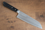 Kunihira Kokuryu VG10 Hammered Santoku  170mm Navy blue Pakka wood Handle - Japannywholesale