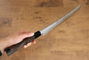 Sakai Takayuki Zangetsu Enten Silver Steel No.3 Damascus Sakimaru Yanagiba  330mm Wenge with Double Water Buffalo Ring Handle with Sheath - Japannywholesale