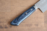 Kunihira Kokuryu VG10 Hammered Santoku  170mm Navy blue Pakka wood Handle - Japannywholesale