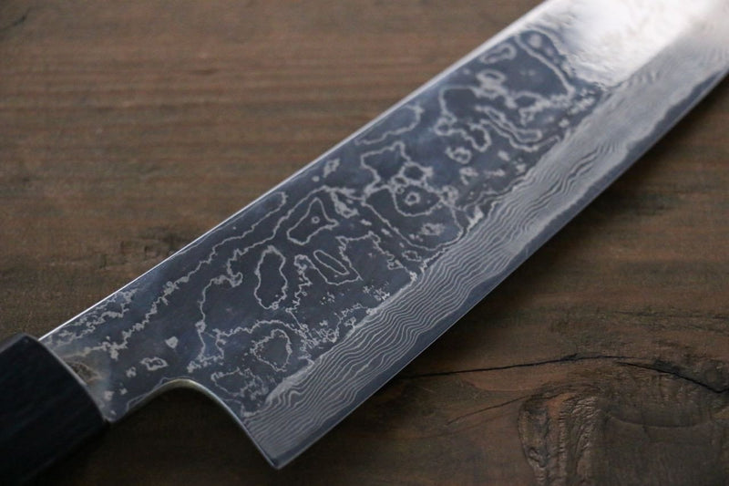 Takayuki Iwai VG10 Damascus Gyuto  210mm Shitan Handle - Japannywholesale