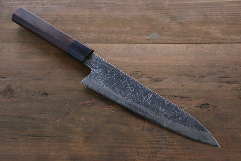 Takayuki Iwai VG10 Damascus Gyuto  210mm Shitan Handle - Japannywholesale