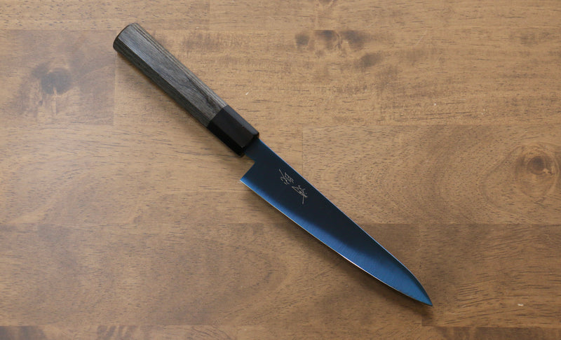 Seisuke SK-85 Ion plating Migaki Finished Petty-Utility  150mm Gray Pakka wood Handle - Japannywholesale