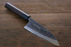 Takayuki Iwai White Steel No.1 Damascus Deba  150mm Shitan Handle - Japannywholesale