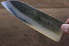 Takayuki Iwai Blue Steel No.2 Damascus Santoku  170mm Shitan Handle - Japannywholesale