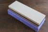 King Two Sided Sharpening Stone with Plastic Base - #800 & #6000 - Japannywholesale