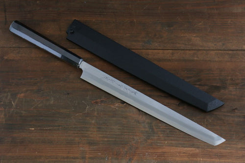 Sakai Takayuki Byakko White Steel No.1 Sakimaru Takohiki  270mm Ebony Wood Handle with Sheath - Japannywholesale