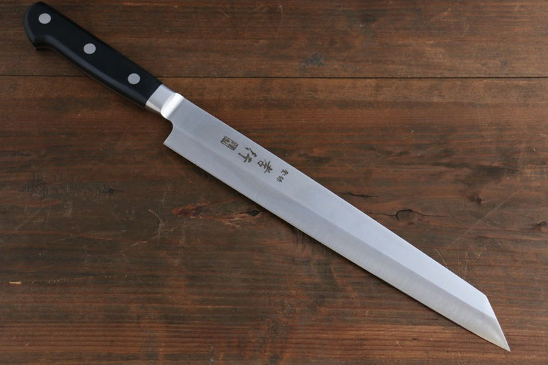 Sakai Takayuki Grand Chef Swedish Steel-stn Sujihiki  300mm with Sheath - Japannywholesale