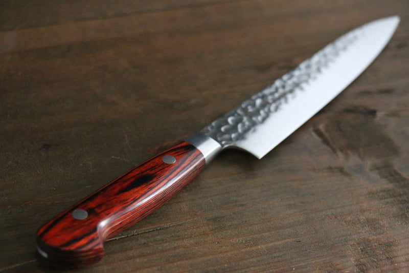 Sakai Takayuki VG10 33 Layer Damascus Petty-Utility  150mm Mahogany Pakka wood Handle - Japannywholesale