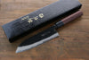 Takayuki Iwai Blue Steel No.2 Kurouchi Santoku  165mm Shitan Handle - Japannywholesale