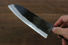 Takayuki Iwai Blue Steel No.2 Kurouchi Santoku  165mm Shitan Handle - Japannywholesale