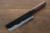 Takayuki Iwai Blue Steel No.2 Kurouchi Nakiri  165mm Shitan Handle - Japannywholesale