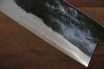 Takayuki Iwai Blue Steel No.2 Kurouchi Nakiri  165mm Shitan Handle - Japannywholesale