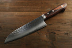 Kanetsune VG1 Hammered Santoku  165mm Mahogany Handle - Japannywholesale