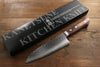 Kanetsune VG1 Hammered Santoku  165mm Mahogany Handle - Japannywholesale