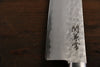 Kanetsune VG1 Hammered Santoku  165mm Mahogany Handle - Japannywholesale