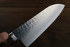 Kanetsune VG1 Hammered Santoku  165mm Mahogany Handle - Japannywholesale