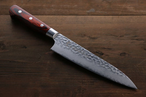 Sakai Takayuki VG10 33 Layer Damascus Gyuto  180mm Mahogany Pakka wood Handle - Japannywholesale