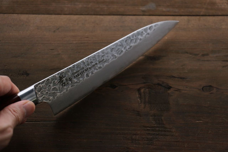 Sakai Takayuki VG10 33 Layer Damascus Gyuto  180mm Mahogany Pakka wood Handle - Japannywholesale