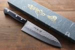 Sakai Takayuki Blue Steel Hammered 3 Layer Santoku  165mm - Japannywholesale