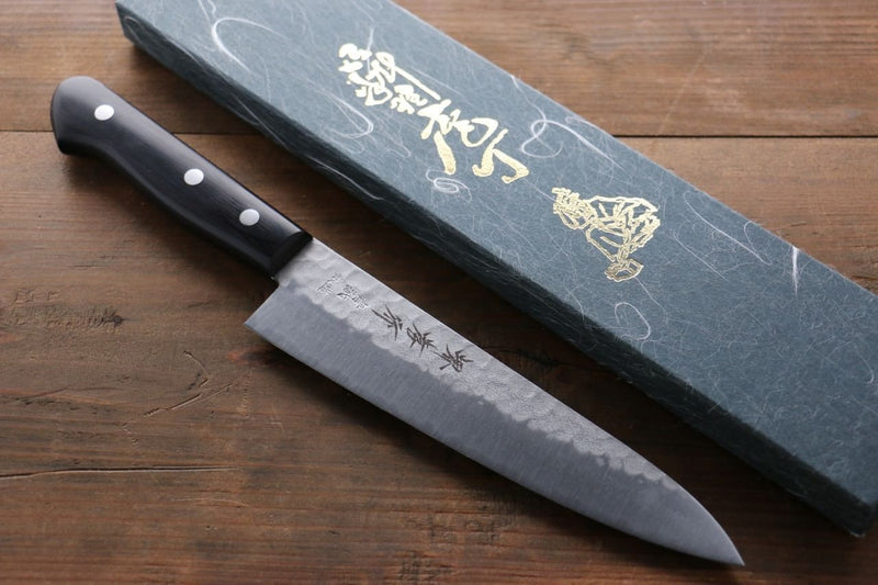 Sakai Takayuki Blue Steel Hammered 3 Layer Gyuto  180mm - Japannywholesale