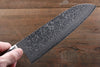 Yoshimi Kato VG10 nickel Damascus Santoku Japanese Chef Knife 180mm - Japannywholesale