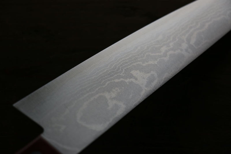 Shigeki Tanaka VG10 17 Layer Damascus Gyuto  210mm Red Pakka wood Handle - Japannywholesale