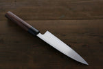 Takayuki Iwai Blue Steel No.2 Kurouchi Funayuki  165mm Shitan Handle - Japannywholesale