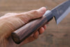 Takayuki Iwai Blue Steel No.2 Kurouchi Funayuki  165mm Shitan Handle - Japannywholesale