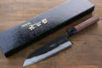 Takayuki Iwai Blue Super Kurouchi Santoku  165mm Shitan Handle - Japannywholesale