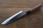 Takayuki Iwai Blue Super Kurouchi Santoku  165mm Shitan Handle - Japannywholesale