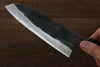 Takayuki Iwai Blue Super Kurouchi Santoku  165mm Shitan Handle - Japannywholesale