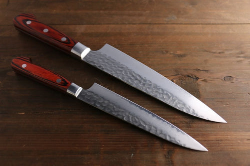 Sakai Takayuki 33 Layer Damascus Gyuto 180mm & Petty 120mm Japanese Knives Set - Japannywholesale