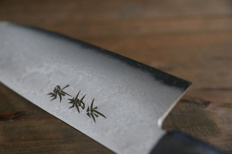 Sakai Takayuki Silver Steel No.3 Damascus Santoku  180mm - Japannywholesale