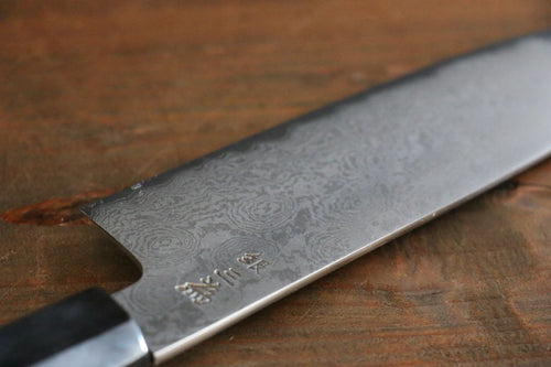 Sakai Takayuki Silver Steel No.3 Damascus Santoku  180mm - Japannywholesale