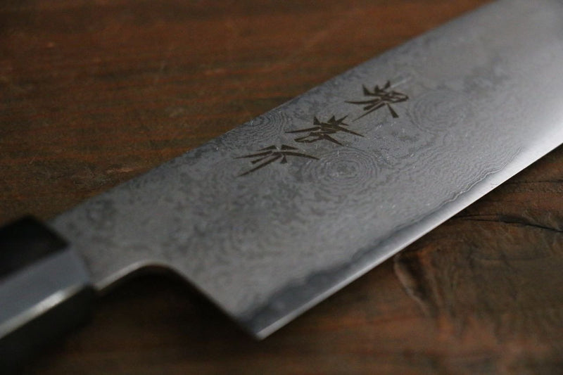 Sakai Takayuki Silver Steel No.3 Damascus Santoku  180mm - Japannywholesale