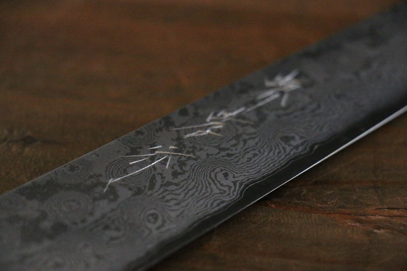 Sakai Takayuki Silver Steel No.3 Damascus Sujihiki  240mm - Japannywholesale