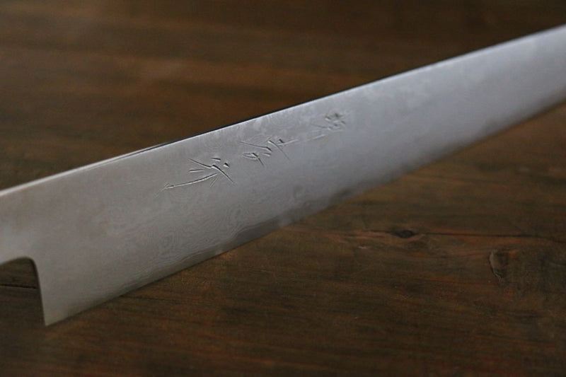 Sakai Takayuki Silver Steel No.3 Damascus Sujihiki  240mm - Japannywholesale