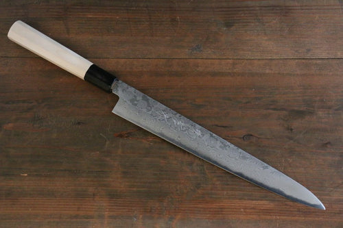 Sakai Takayuki Silver Steel No.3 Damascus Sujihiki  240mm - Japannywholesale